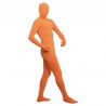 Orange-gelber Spandex Unisex-Zentai