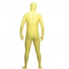 Combinaison intégrale jaune en spandex