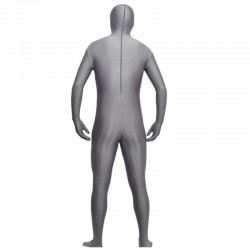 Combinaison intégrale grise en spandex