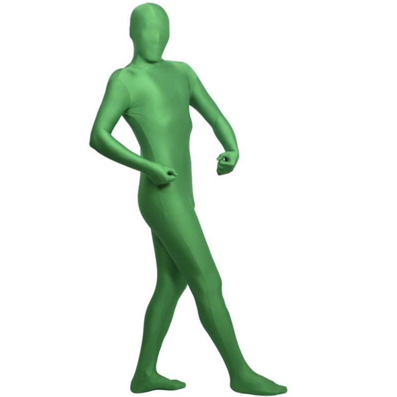 Combinaison intégrale en spandex vert