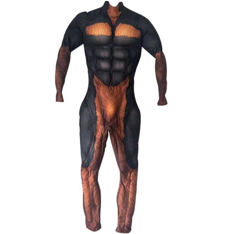 Combinaison musclée Doberman de dessin animé