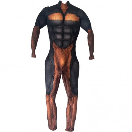 Combinaison musclée Doberman de dessin animé