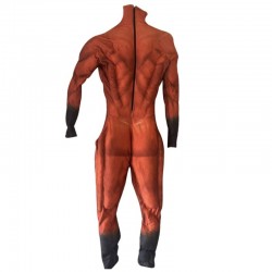 アニメキツネ柄マッスルジャンプスーツ