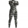 ゼブラ柄マッスルジャンプスーツ