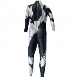 パワフルなアニマル柄マッスルジャンプスーツ