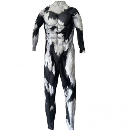 パワフルなアニマル柄マッスルジャンプスーツ