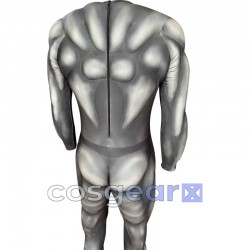 Unisex Grauer Muskel-Body mit Polsterung