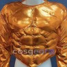Gold Color 3D Padded Muscle Shirt